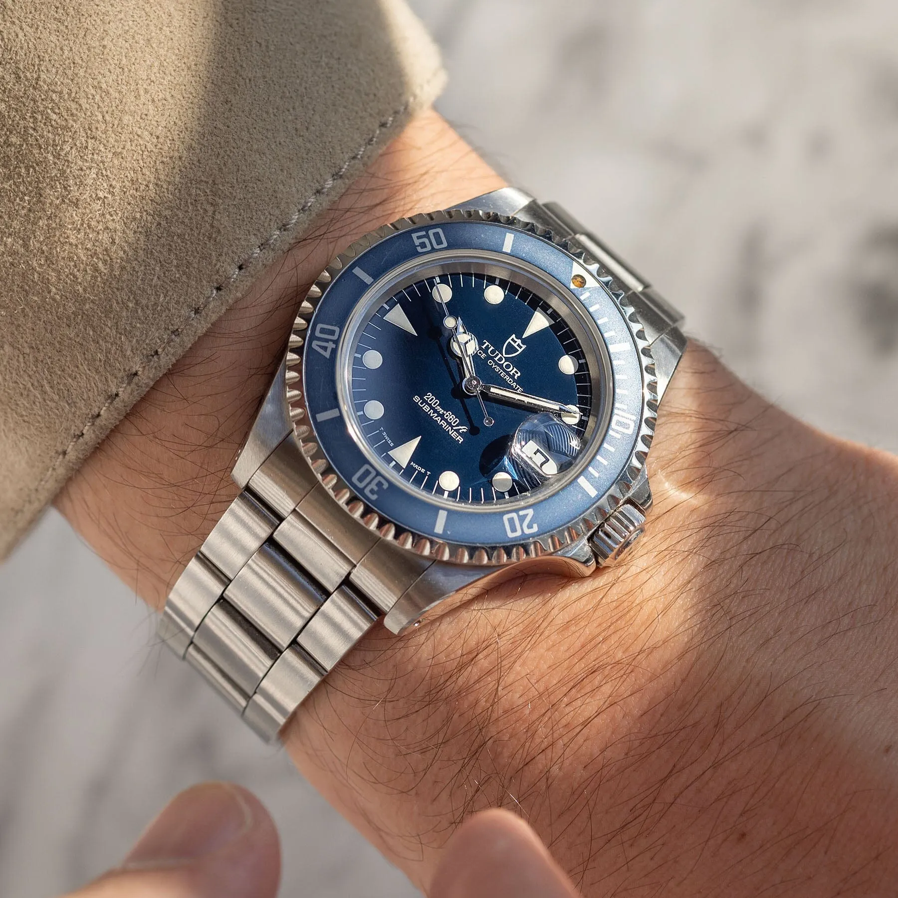 Tudor Submariner Date Blue dial ref 79190