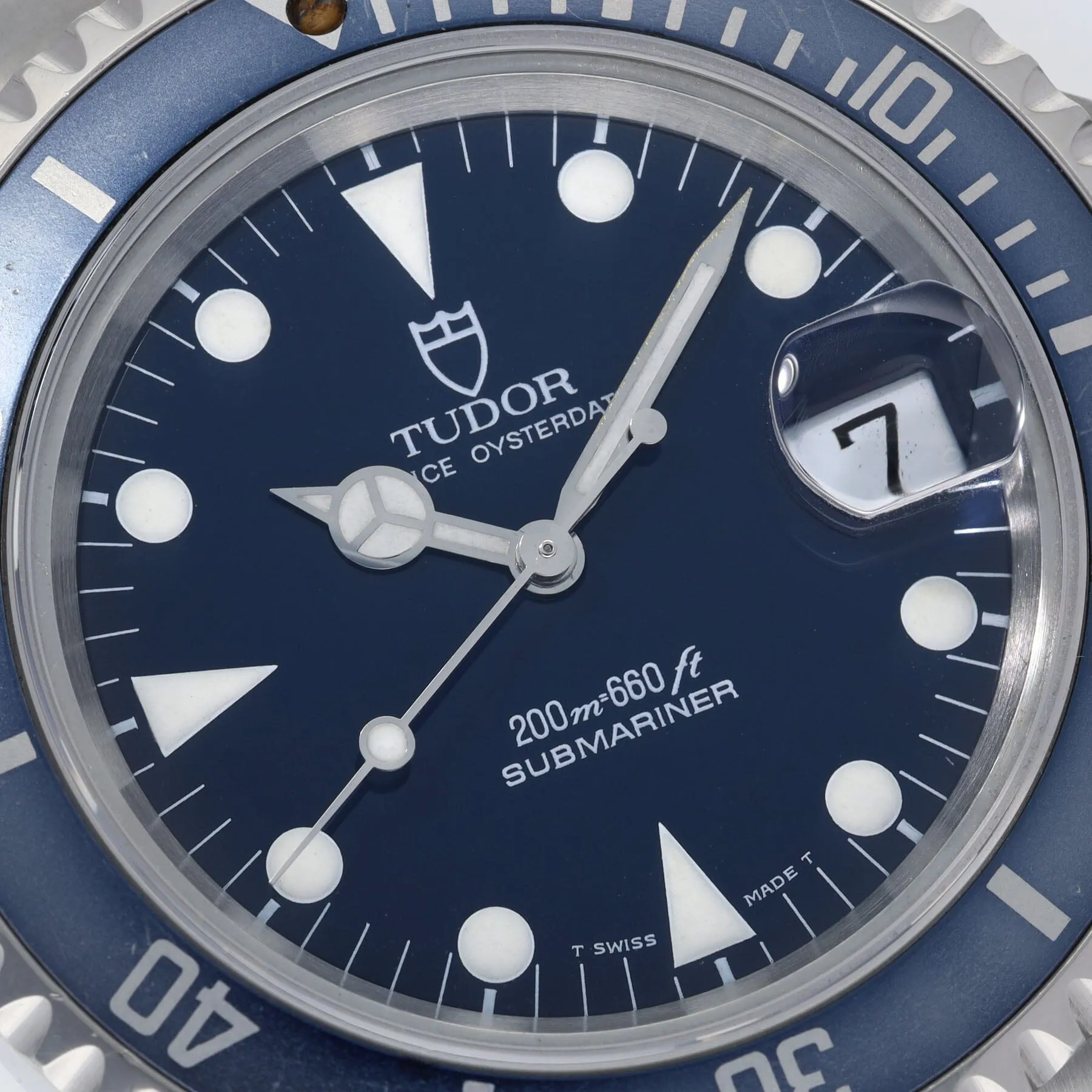 Tudor Submariner Date Blue dial ref 79190