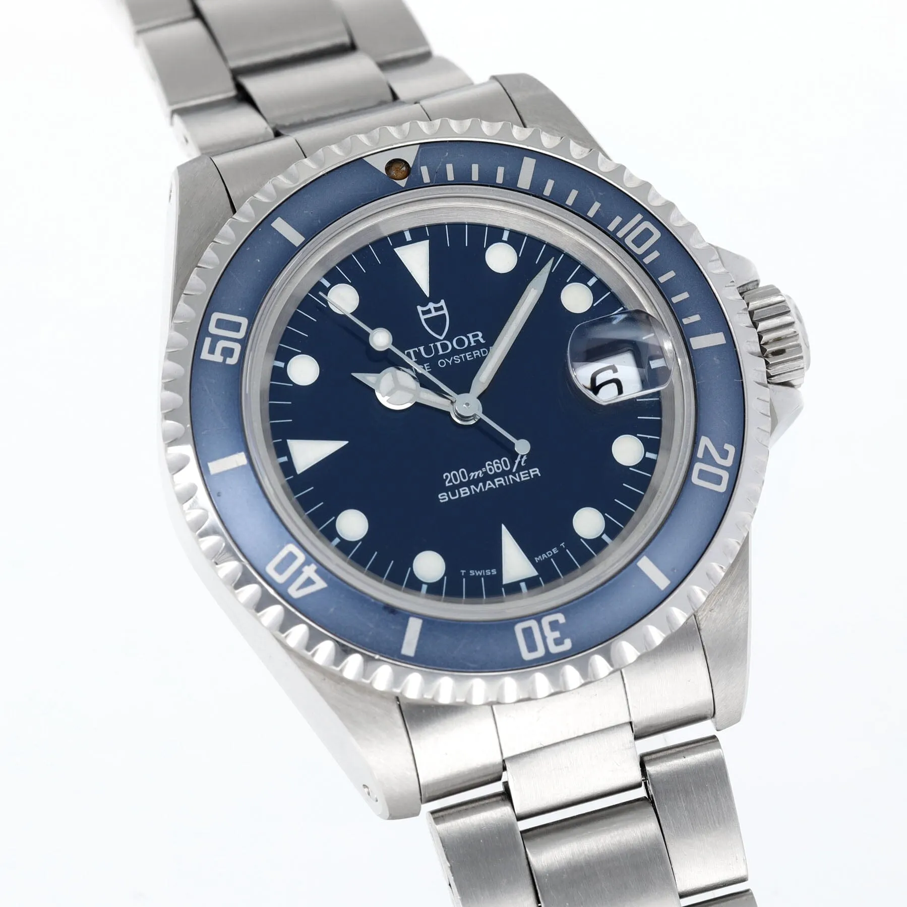 Tudor Submariner Date Blue dial ref 79190