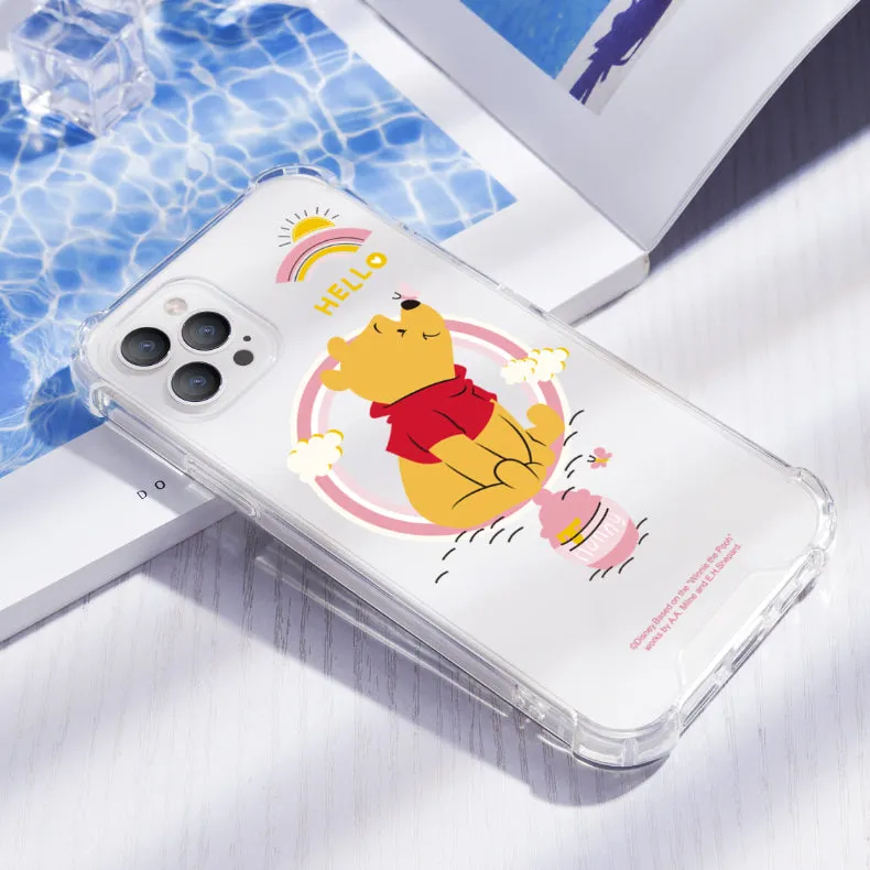 UKA Disney Winnie the Pooh Anti-fall Clear PC TPU Magnetic MagSafe Case Cover