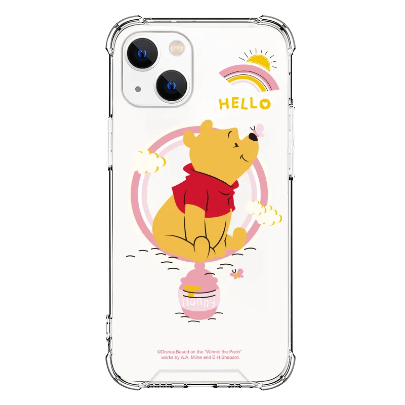 UKA Disney Winnie the Pooh Anti-fall Clear PC TPU Magnetic MagSafe Case Cover