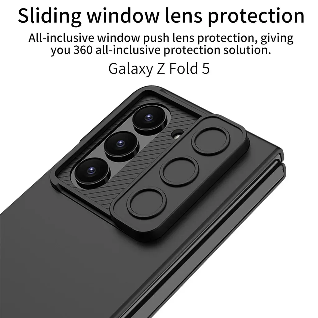 Ultra Thin Hard PC Case with Lens Slide Window For Samsung Z Fold5