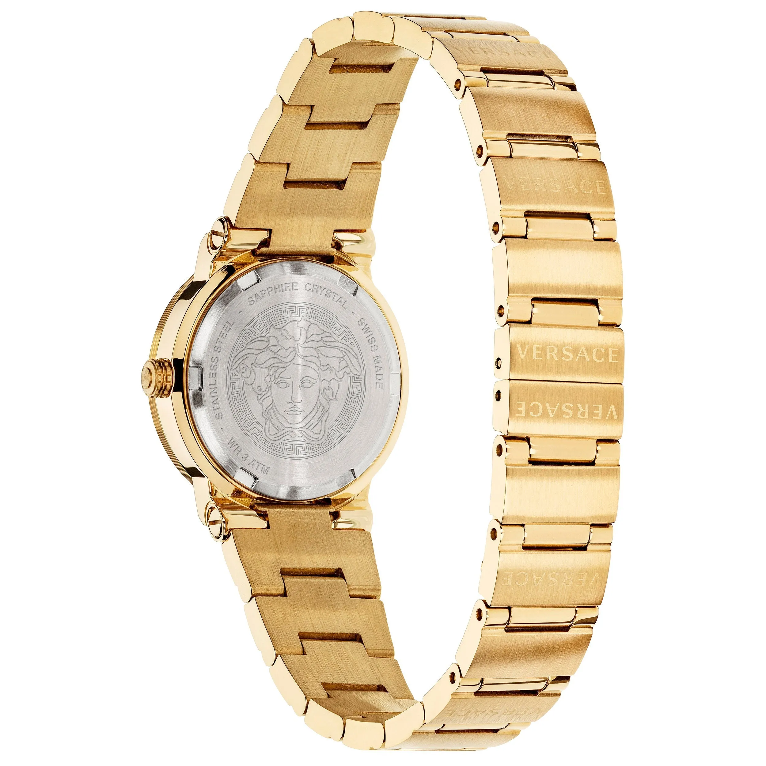 Versace Greca Logo Ladies Gold Watch VEZ100521