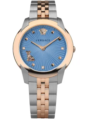 Versace Ladies Watch Audrey Blue Diamond Bracelet VELR00919