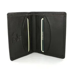 Visconti Heritage HT6 Harley Choc Brown Leather Slim Mini Wallet