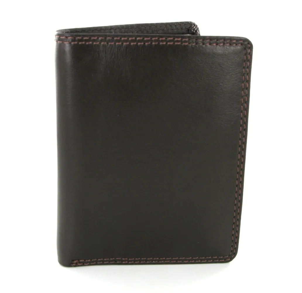 Visconti Heritage HT6 Harley Choc Brown Leather Slim Mini Wallet