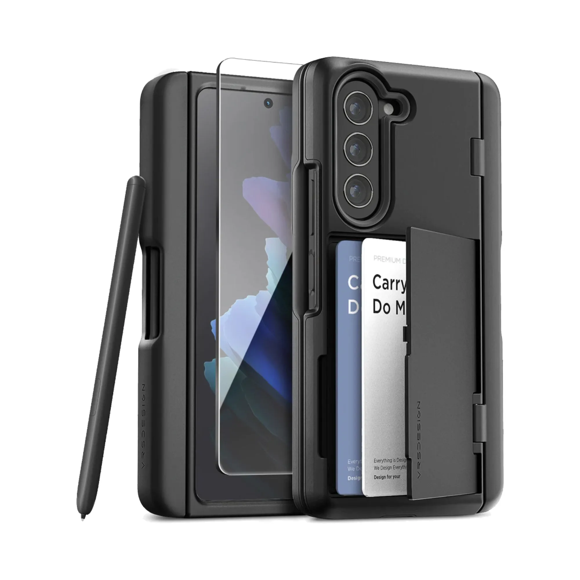 VRS Design Terra Guard Modern Go Series for Samsung Galaxy Z Fold 5 (with S-pen Slot)