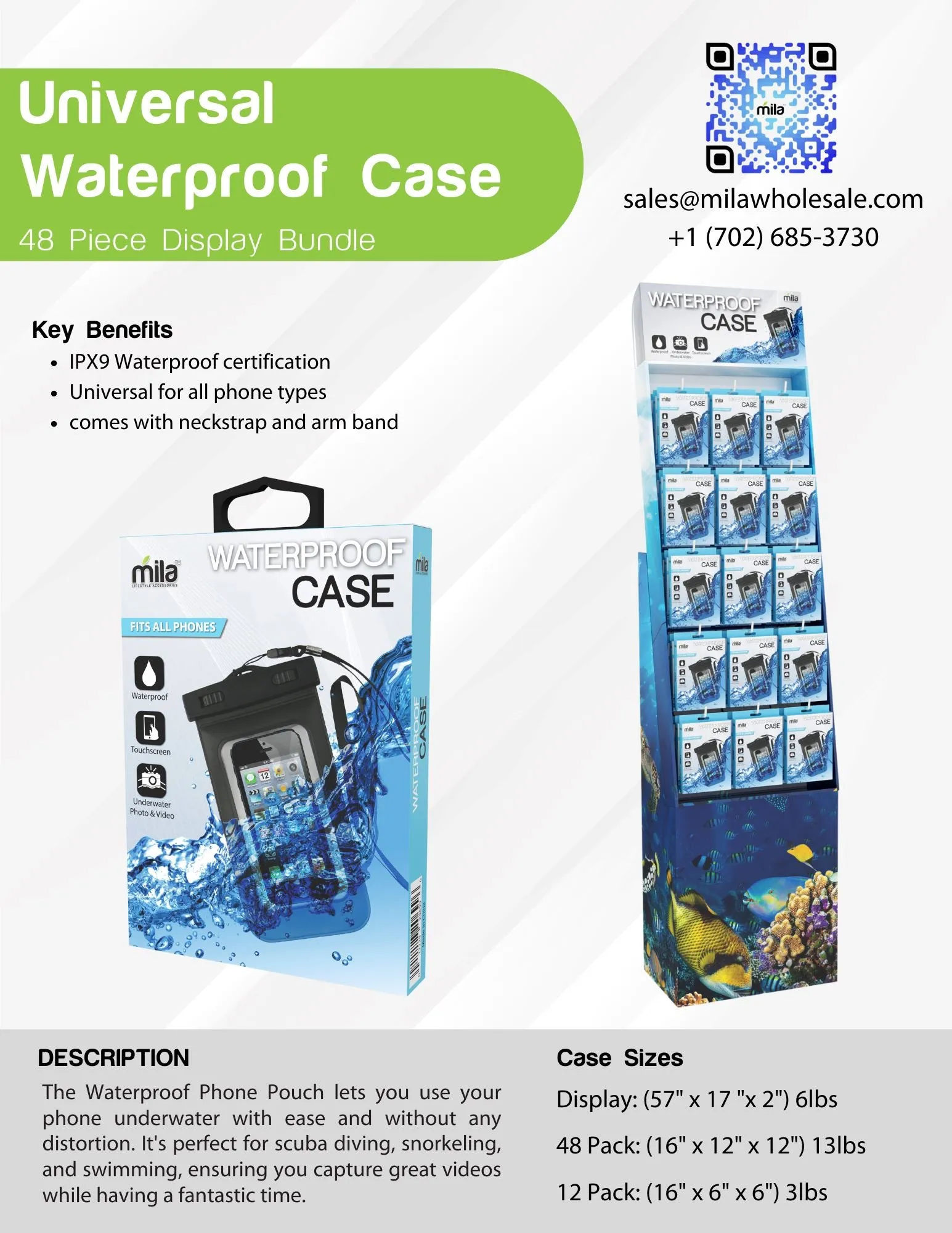 Waterproof Case Bundle Floor Display - Pack of 48