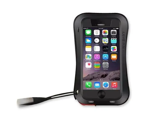 Waterproof Pro Series iPhone 6 Plus and 6S Plus Metal Case - Black