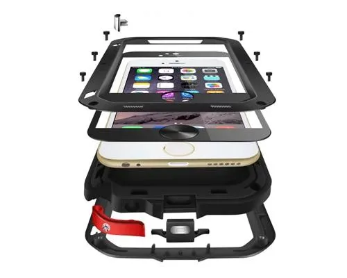 Waterproof Series iPhone 6 Plus and 6S Plus Metal Case - Black