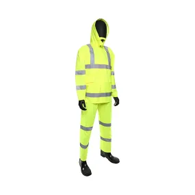 West Chester 4033/6XL ANSI Type R Class 3 Three-Piece Rainsuit