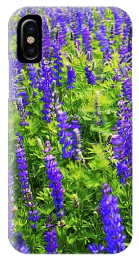 Windy Lupines By Brad Scott - Phone Case