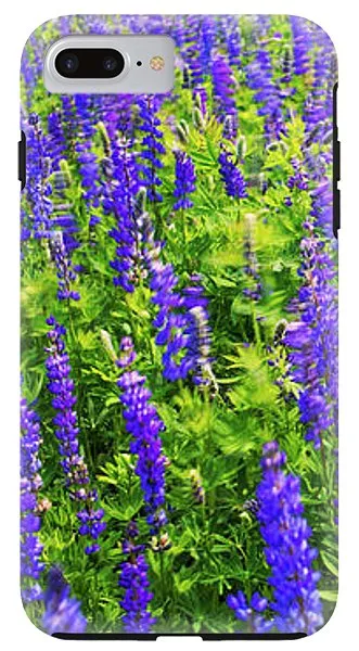 Windy Lupines By Brad Scott - Phone Case