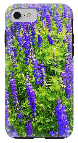 Windy Lupines By Brad Scott - Phone Case