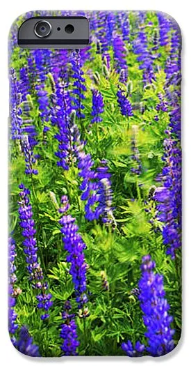 Windy Lupines By Brad Scott - Phone Case