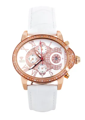 Womens Rose Gold Tone Diamond Watch | Appx 0.59 Carats