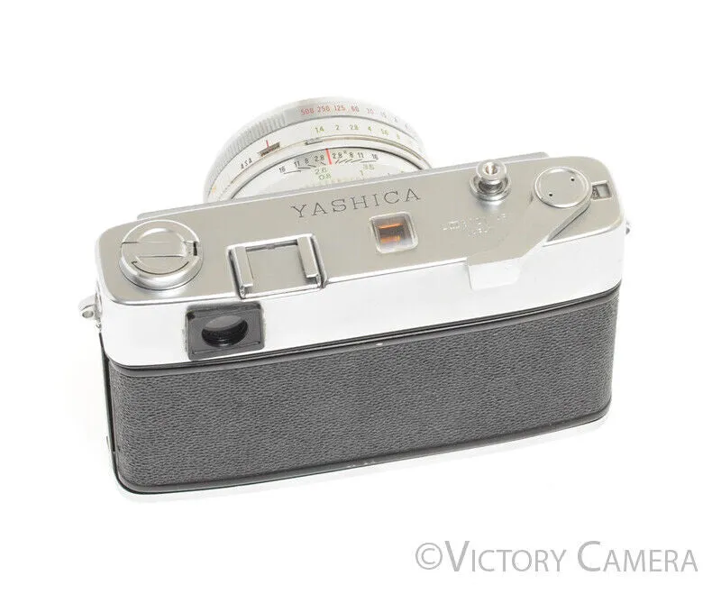 Yashica Lynx-14 Chrome 35mm Rangefinder Camera w/ 45mm f1.4 Lens -Parts, Fungus-