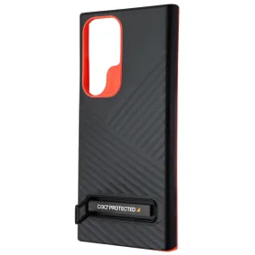 ZAGG Gear4 Battersea Kickstand Case for Samsung Galaxy S23 Ultra - Black/Red