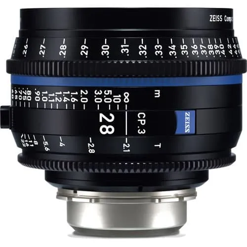 Zeiss CP.3 28mm T2.1 feet Compact Prime Cine Lens - Canon EF Mount