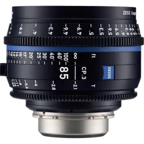 Zeiss CP.3 85mm T2.1 Feet Compact Prime Cine Lens for PL Mount